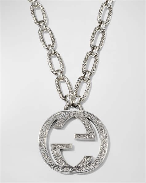 gucci facing g necklace|Gucci interlocking g heart necklace.